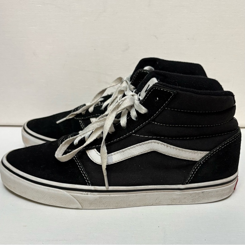VANS Off The Wall Sk8-Hi High Top Sneakers Shoes Men’s Size 8 Black White GUC